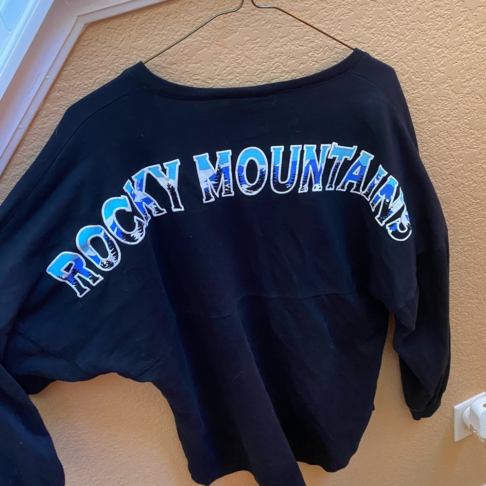 Rocky mountains black long sleeved shirt